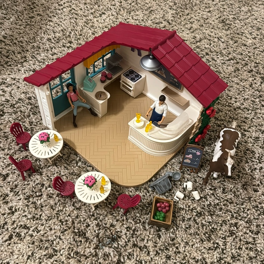 Schleich horse club rider cafe playset